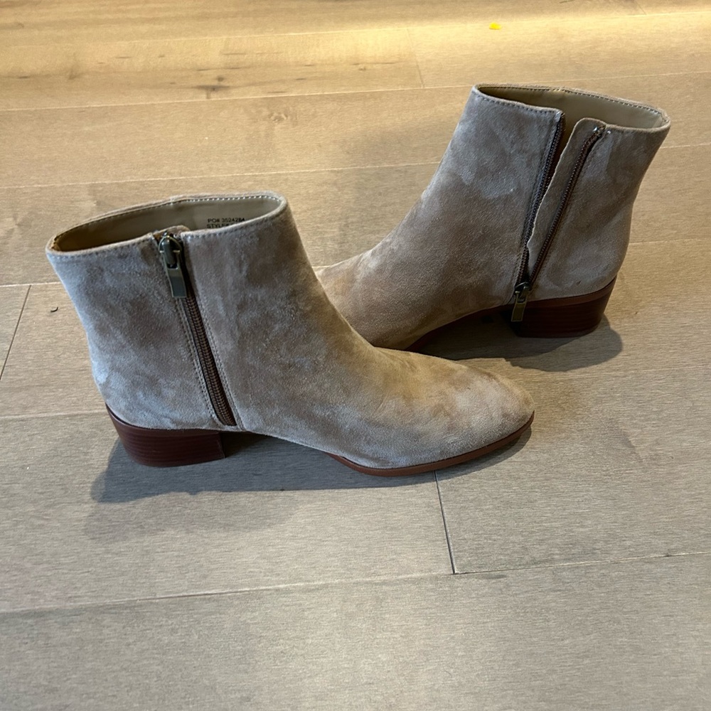 NWOT JCrew Beige Suede Boots